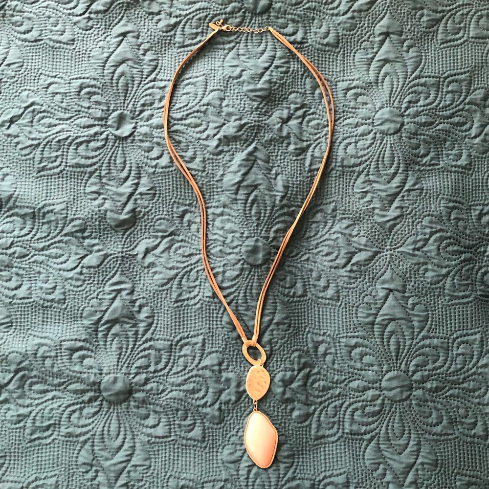 2/$10 2-Row Faux-Stone Pendant Necklace
